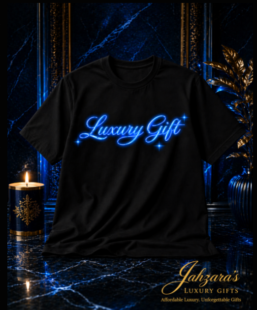 Luxury Gift Signature Tee — Ice Blue Edition