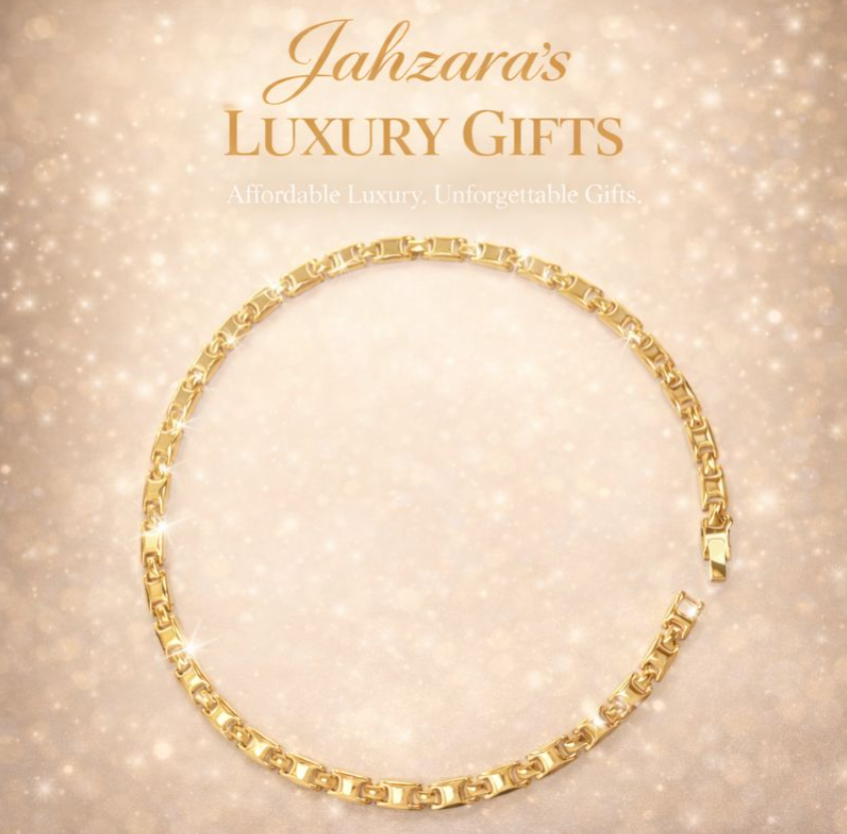 Gold Pyramid Pendant Necklace | Titanium Steel | Bold Geometric Style