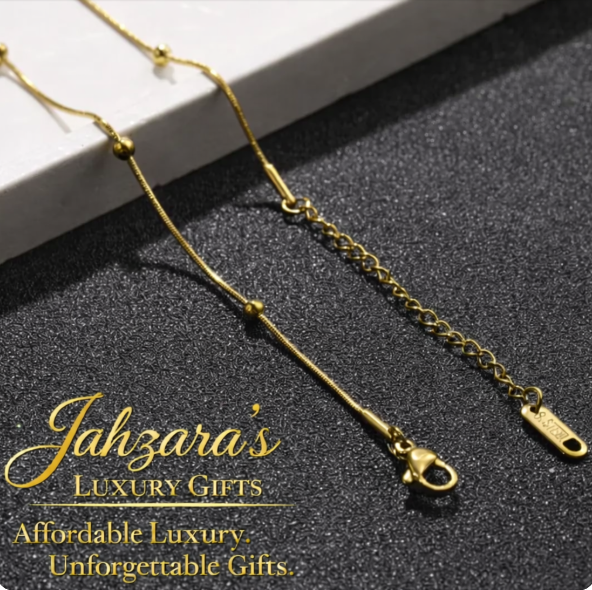 Beaded Snake Chain Necklace - Gold or Silver | Minimalist Luxury Jewelry