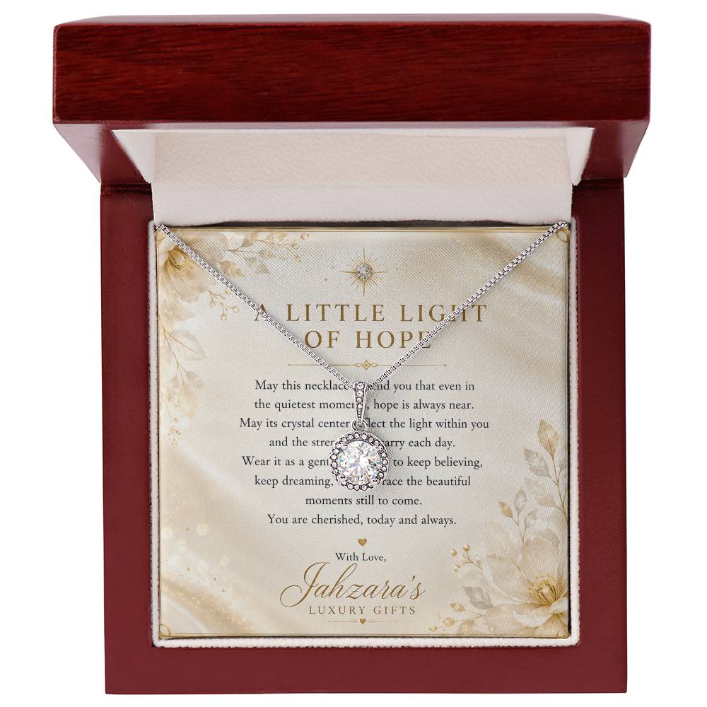 Eternal Hope Necklace | Heartfelt Message Card | Luxury LED Gift Box