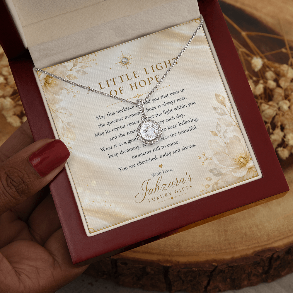 Eternal Hope Necklace | Heartfelt Message Card | Luxury LED Gift Box