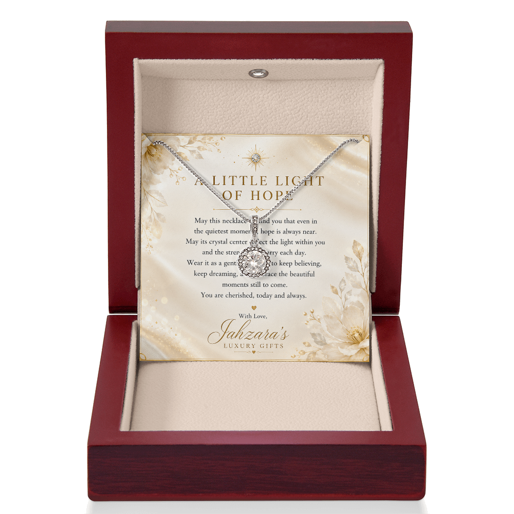 Eternal Hope Necklace | Heartfelt Message Card | Luxury LED Gift Box