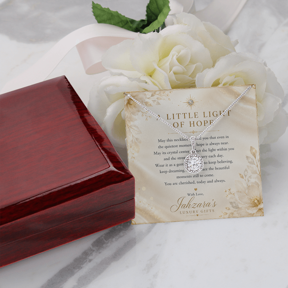 Eternal Hope Necklace | Heartfelt Message Card | Luxury LED Gift Box