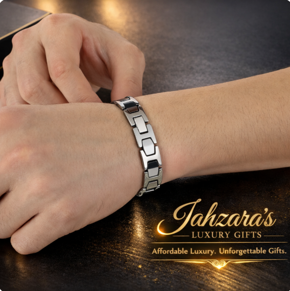 Magnetic Wellness Bracelet | 18K Gold Plated | Stainless Steel | Unisex