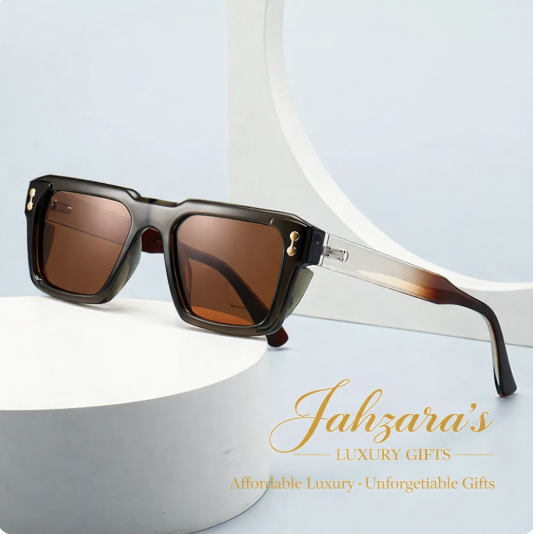 JAHZARA'S Polarized Square Sunglasses - Premium UV Protection