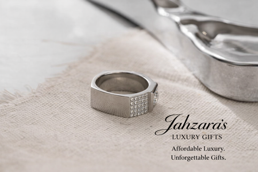 Men's Iced Out Zircon Signet Ring — Titanium Steel | Gold & Silver | Solitaire + Pavé | Sizes 8–10