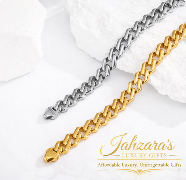 Diamond Rhombus Pattern Cuban Link Bracelet - Titanium Steel