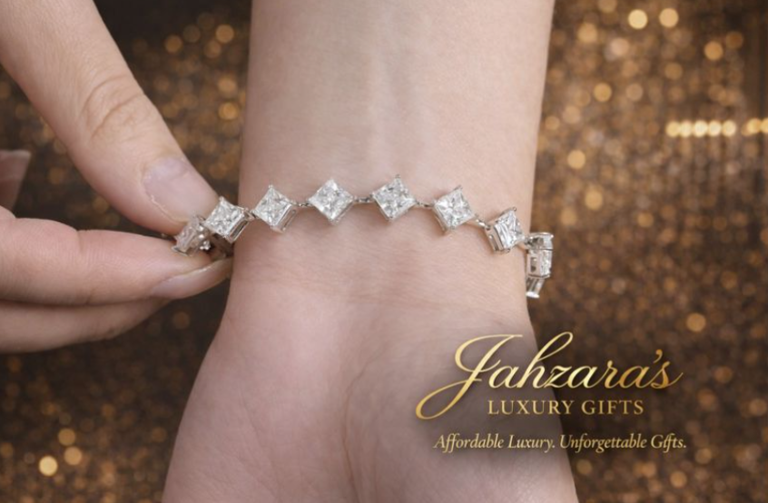Princess-Cut Moissanite Tennis Bracelet | Luxury Statement Jewelry