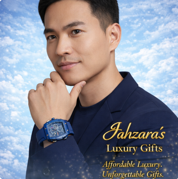 Blue Modern Square Dial Business Watch | Calendar Quartz Men's Watch
