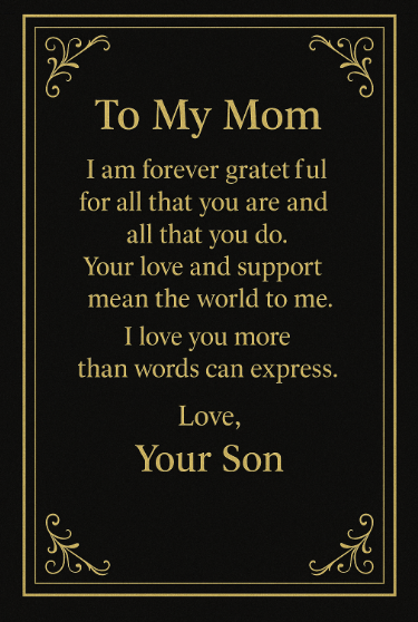 To My Mom - Love Knot Necklace (From Son)