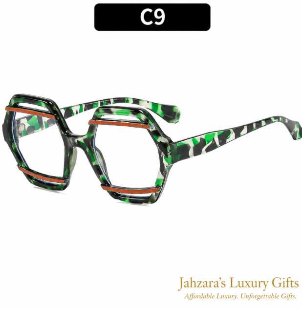 Oversized Hexagon Sunglasses — Bold Geometric Frames for Women