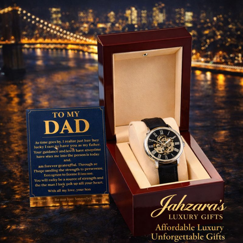 To My Dad - Openwork Mechanical Watch