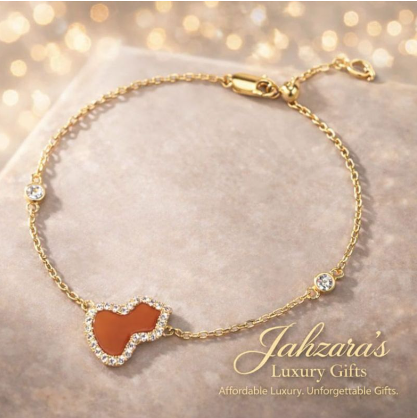 Red Agate Gold Bracelet | Wealth, Protection & Abundance
