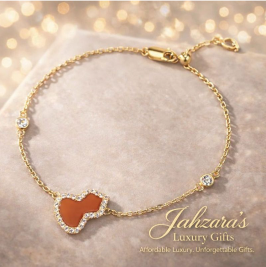 Red Agate Gold Bracelet | Wealth, Protection & Abundance