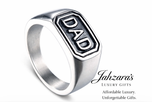 Men's DAD Signet Ring — Stainless Steel | The Ring That Honors Every Father