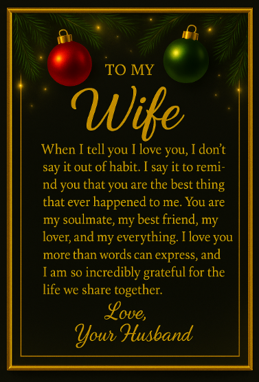 To My Wife - Eternal Love Necklace (Holiday)