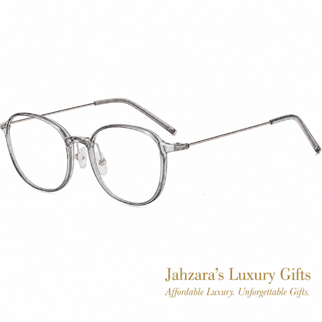 Slim Round Metal Temple Optical Glasses — IG-Style Luxury Frames for Women