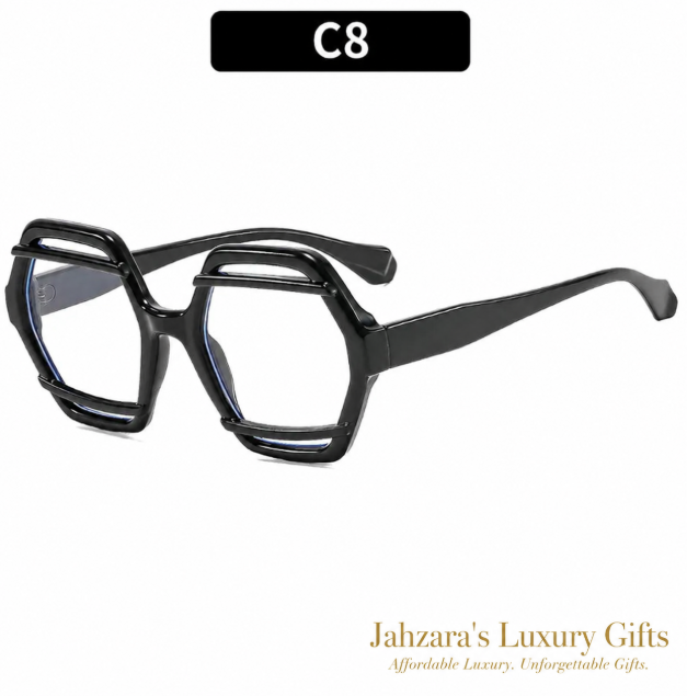 Oversized Hexagon Sunglasses — Bold Geometric Frames for Women