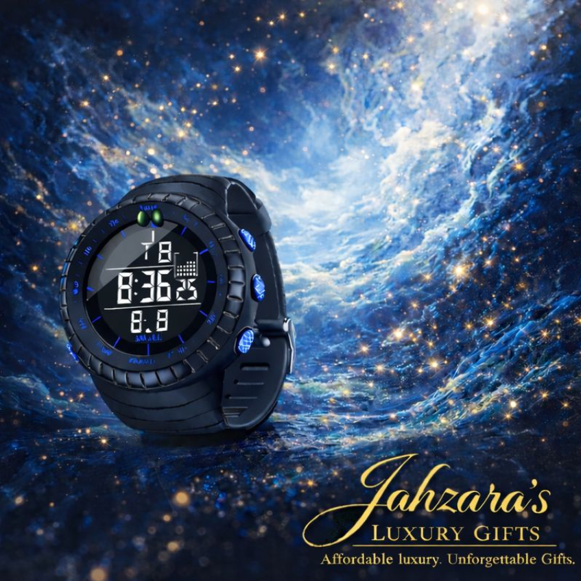 Men's Blue Outdoor Digital Sports Watch | Luminous Waterproof Multi-Function