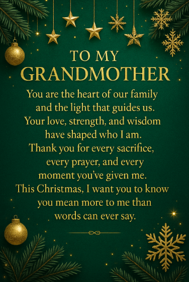 To My Grandmother — Alluring Beauty Necklace | A Gift of Love & Legacy