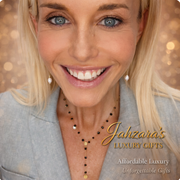 Gold and Black Crystal Necklace