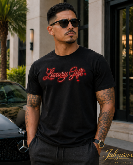 Luxury Gift Signature Tee — Scarlet Edition