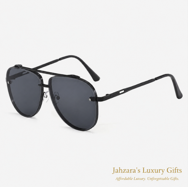 Oversized Aviator Sunglasses — Unisex Luxury Frames with Gradient Lenses