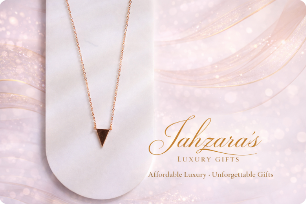 Minimalist Triangle Necklace - 14K Rose Gold Plated