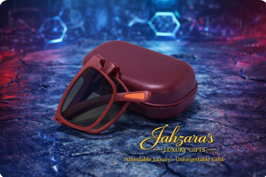 JAHZARA'S Foldable Square Sunglasses - Compact & Portable