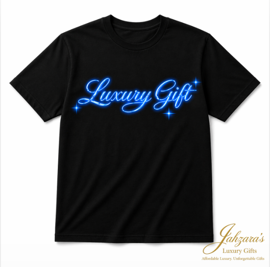 Luxury Gift Signature Tee — Ice Blue Edition