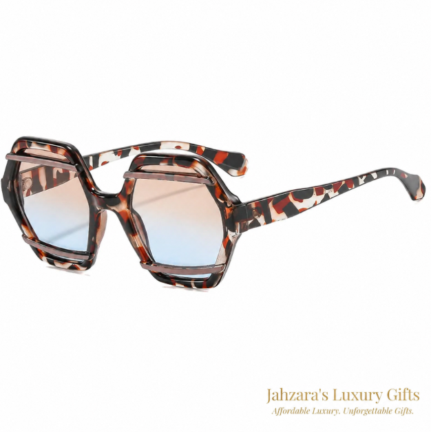 Oversized Hexagon Sunglasses — Bold Geometric Frames for Women