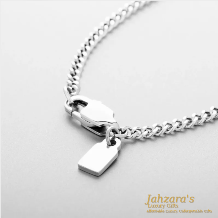 Double Layer Bar Pendant Necklace | 18K Gold & Silver | Stainless Steel