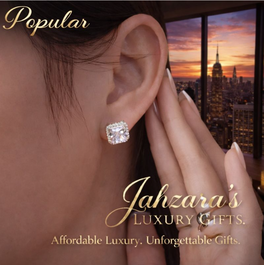 2 Carat Ice-Cut Diamond Stud Earrings | Platinum-Plated 925 Sterling Silver