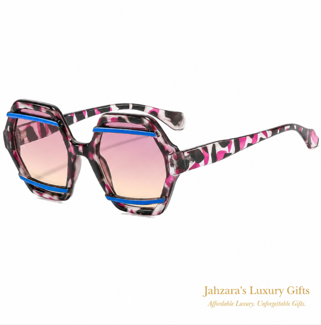 Oversized Hexagon Sunglasses — Bold Geometric Frames for Women