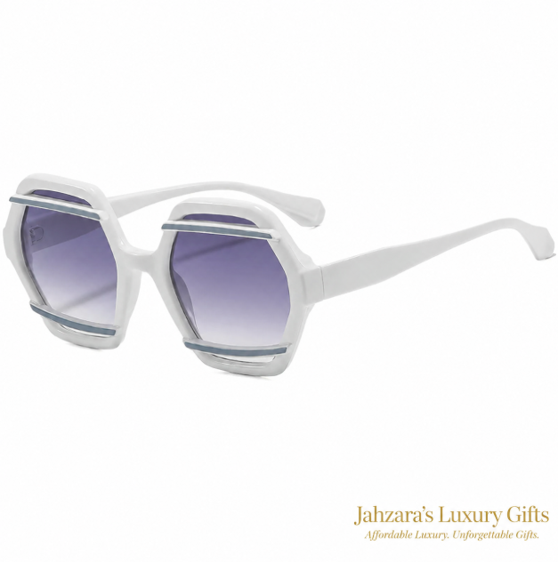 Oversized Hexagon Sunglasses — Bold Geometric Frames for Women