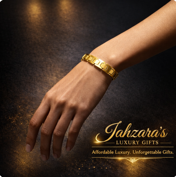 Magnetic Wellness Bracelet | 18K Gold Plated | Stainless Steel | Unisex
