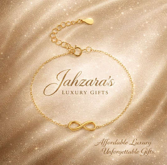 18K Gold Infinity Bracelet | 925 Sterling Silver Eternal Love Symbol Bracelet