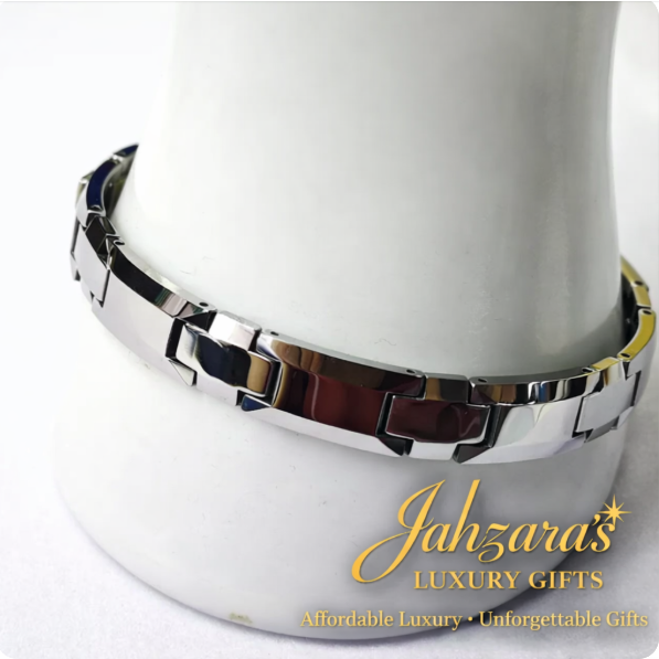Tungsten Steel Bracelet - High Gloss Geometric Design