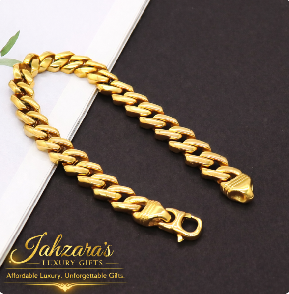 Diamond Rhombus Pattern Cuban Link Bracelet - Titanium Steel