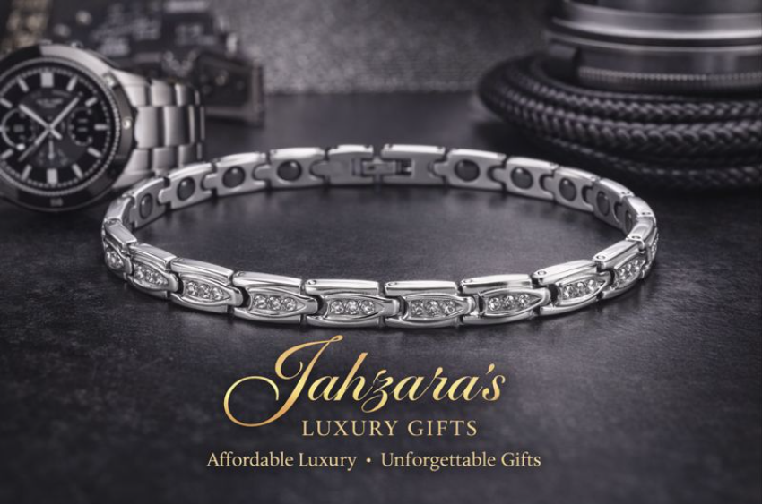 Micro-Pavé Diamond Titanium Bracelet | Geometric Vacuum Plated Unisex Luxury Bracelet