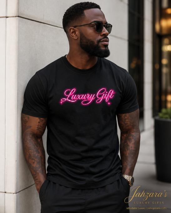 Luxury Gift Signature Tee — Hot Pink Edition
