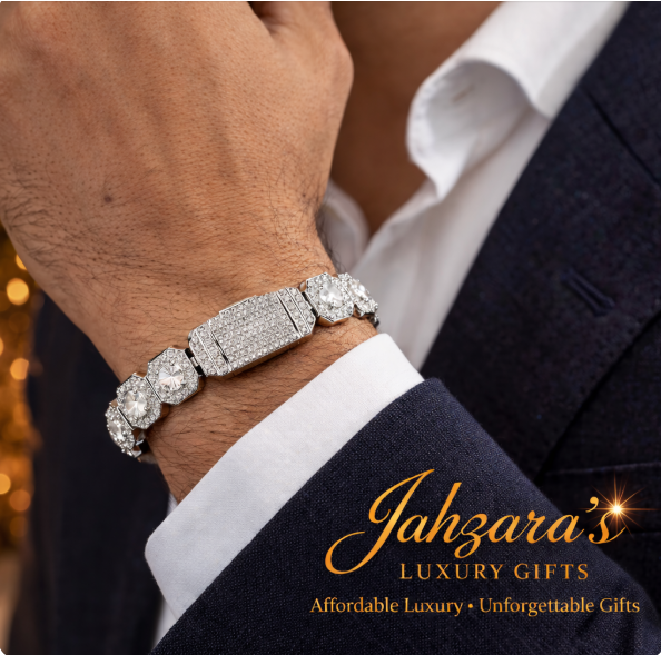 Iced Out Tennis Bracelet - CZ Diamond Cuban Link