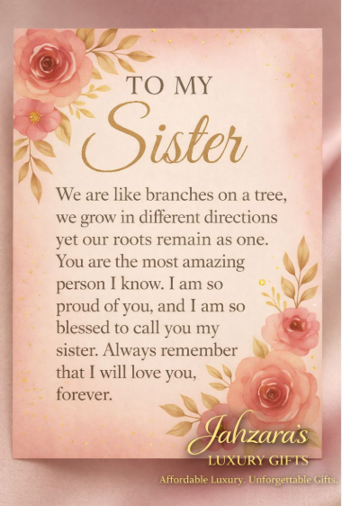 To My Sister — Endless Love Heart Necklace | A Gift of Sisterhood & Love