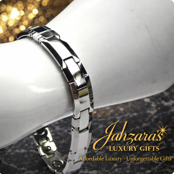 Tungsten Steel Bracelet - High Gloss Geometric Design