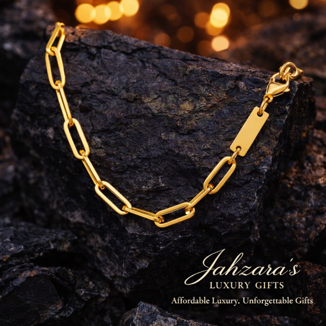 Paperclip Chain Necklace & Bracelet Set — 18K Gold & Silver | Stainless Steel