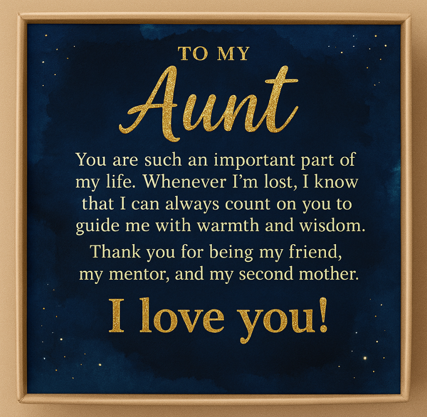 To My Aunt – Crown Necklace | A Gift of Love, Honor & Gratitude