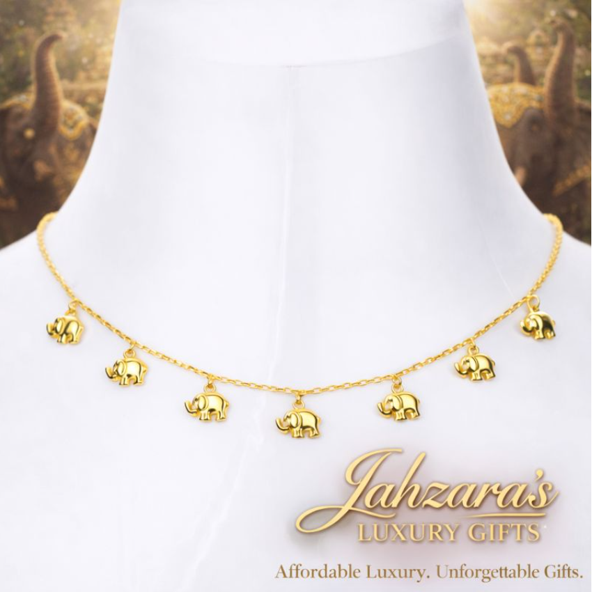 ✨ 🐘 18K Gold Elephant Charm Necklace 🐘 ✨