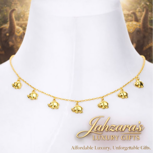 ✨ 🐘 18K Gold Elephant Charm Necklace 🐘 ✨