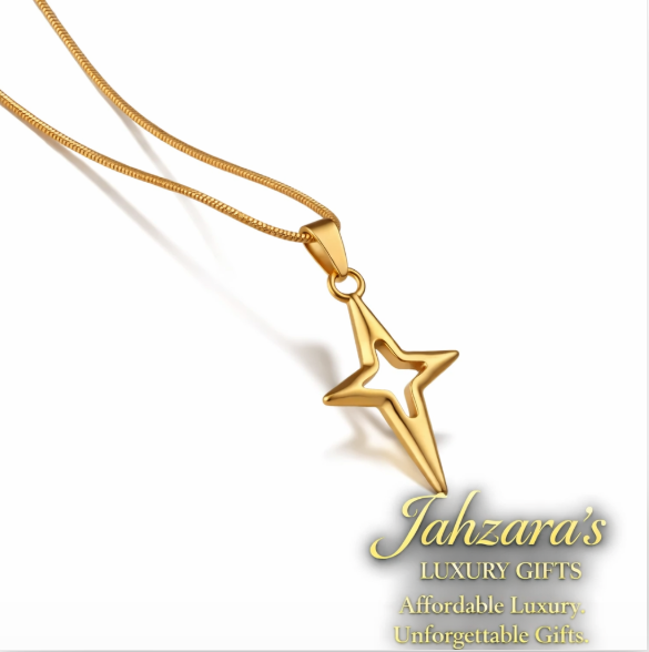North Star Pendant Necklace — 18K Gold & Silver | Stainless Steel