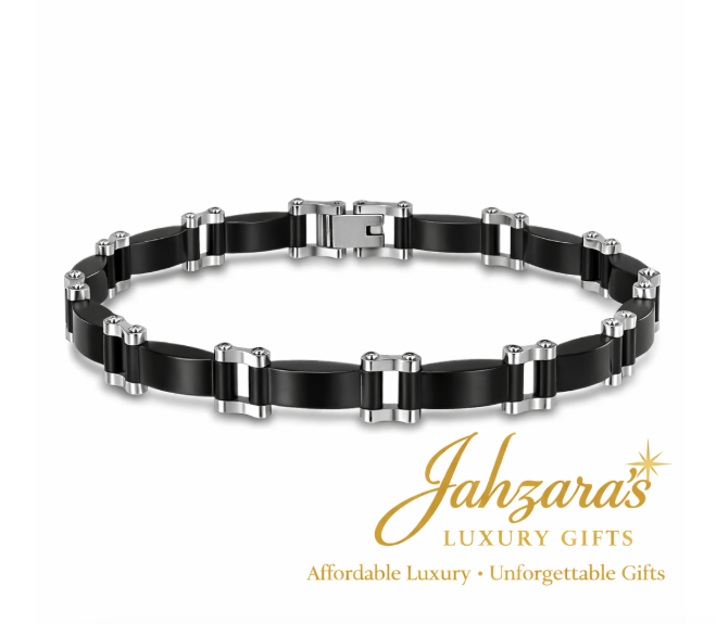 Geometric Link Bracelet - Titanium Steel Splicing Design